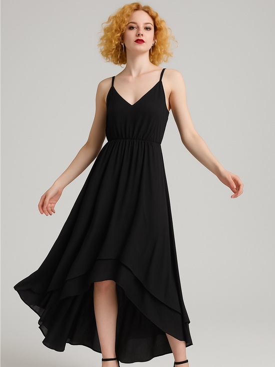 Kismet Dresses & Skirts - Kismet Black V-Neck Maxi Dress